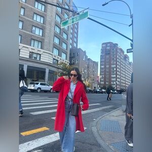 Betty Barclay Red Trench Coat